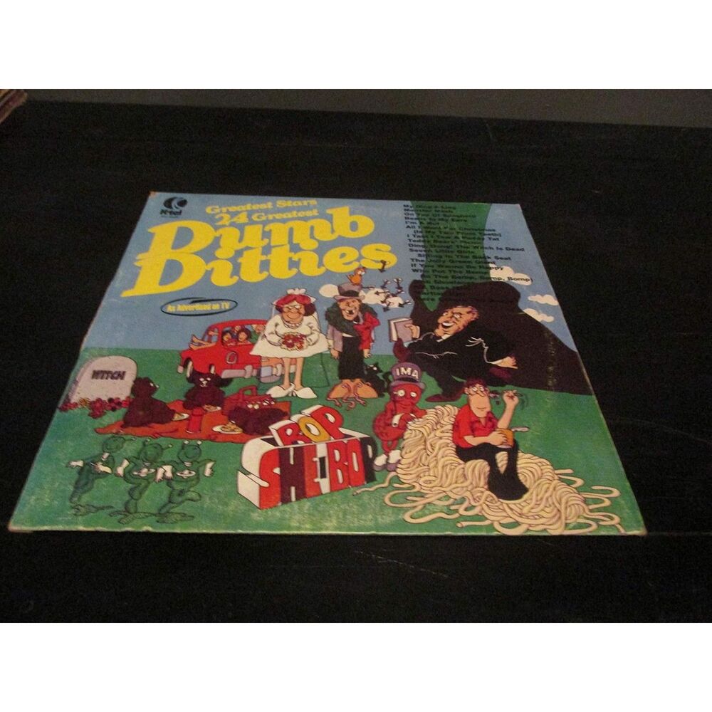 VTG K-Tel Dumb Ditties LP, Compilation Vinyl Novelty Record